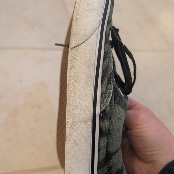 Vans olive Green and Black Tie-Dye Sneakers Woman's Size 7.5 - Picture 7 of 9